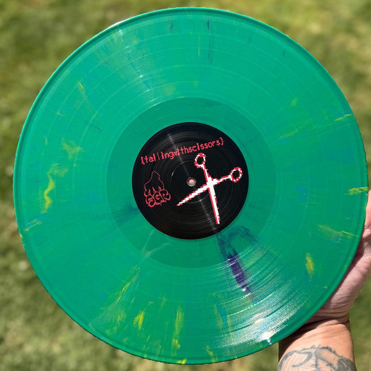 fallingwithscissors - The Death and Birth of an Angel Limited Edition Orange Swirl Vinyl Record LP