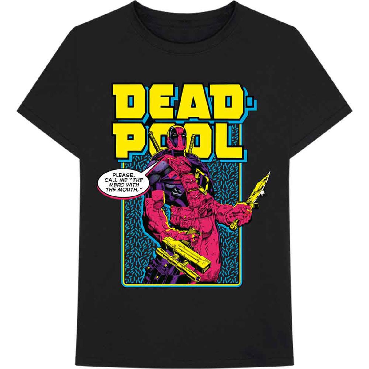 Marvel Comics Deadpool Comic Merc - Black | L