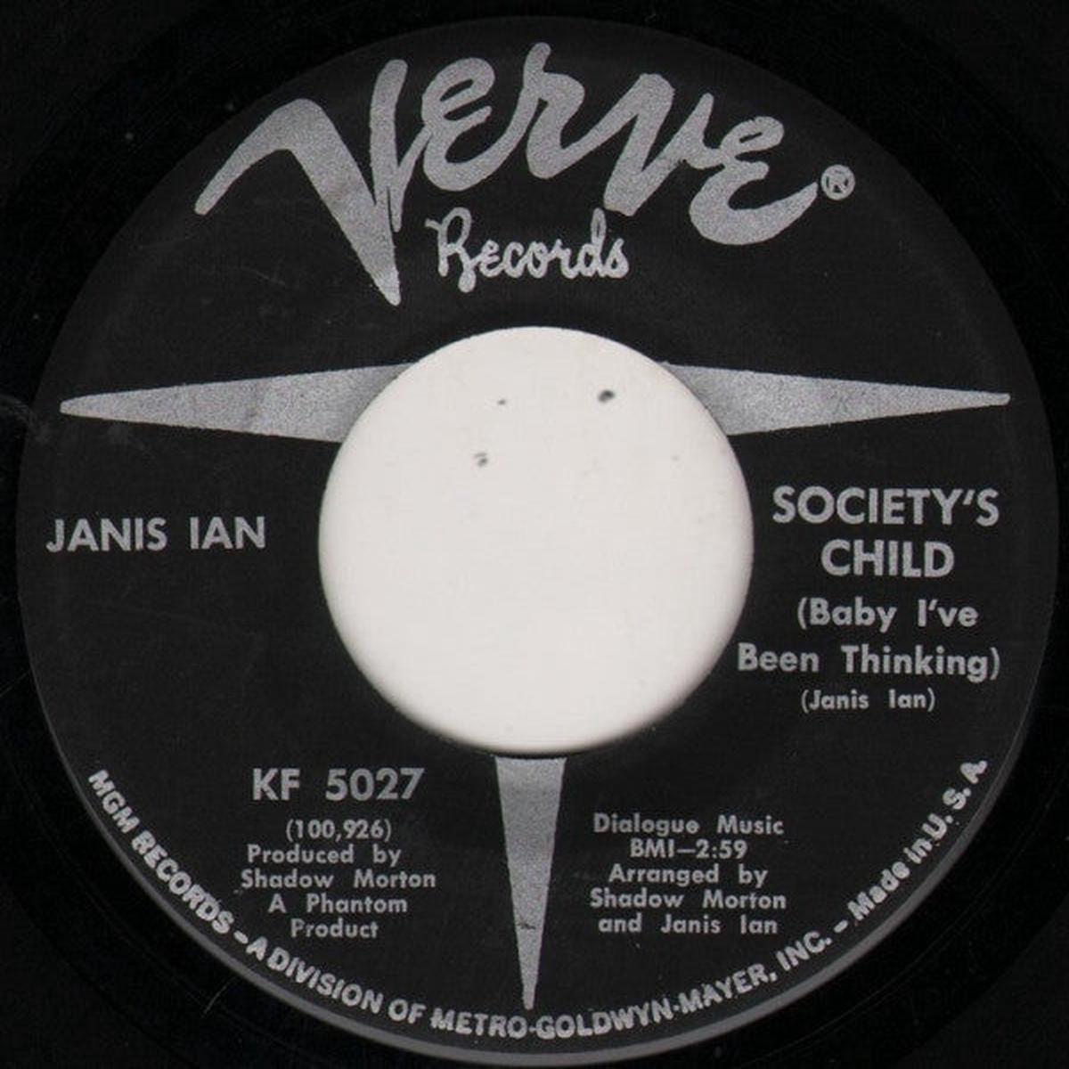 Janis Ian - Society's Child (Baby I've Been Thinking) (7") (VG)