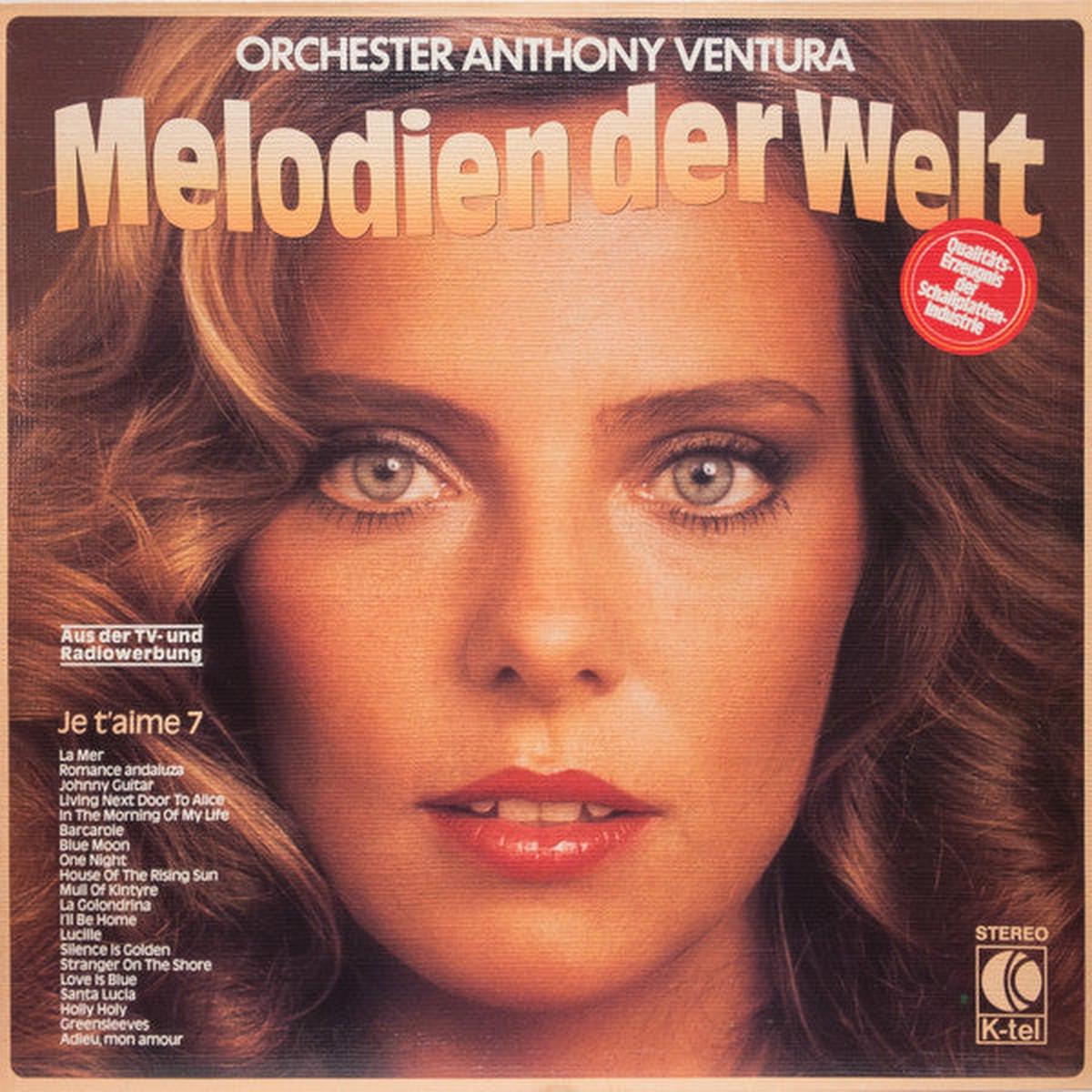 Orchester Anthony Ventura - Melodien Der Welt (Je T'aime 7) (LP, Album) (NM or M-)