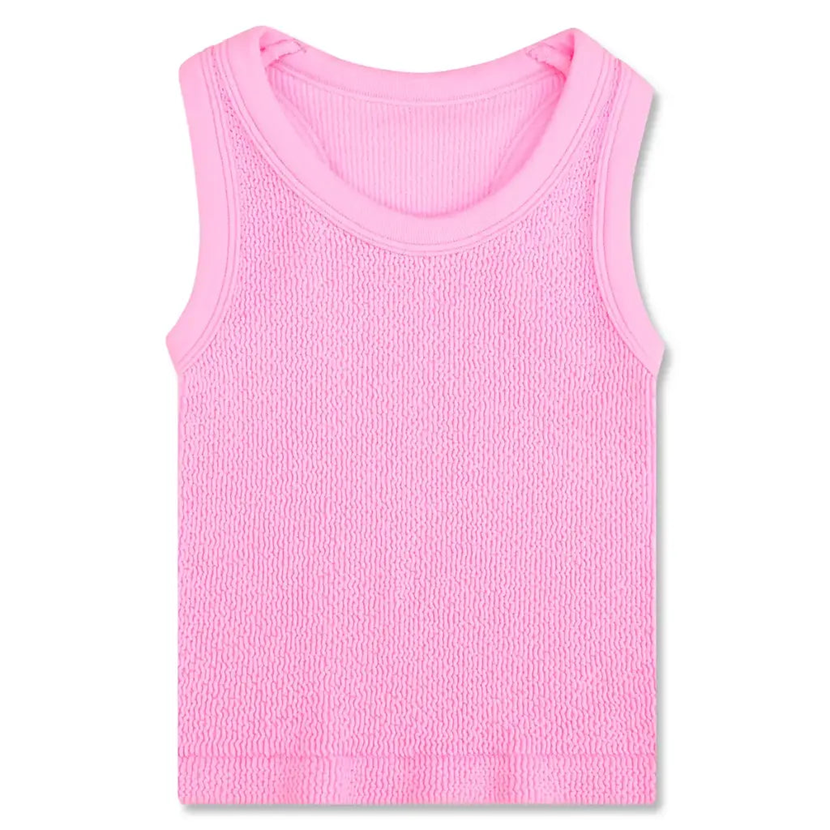 Rose Smocked Racerback Tank Top - 7/10 year