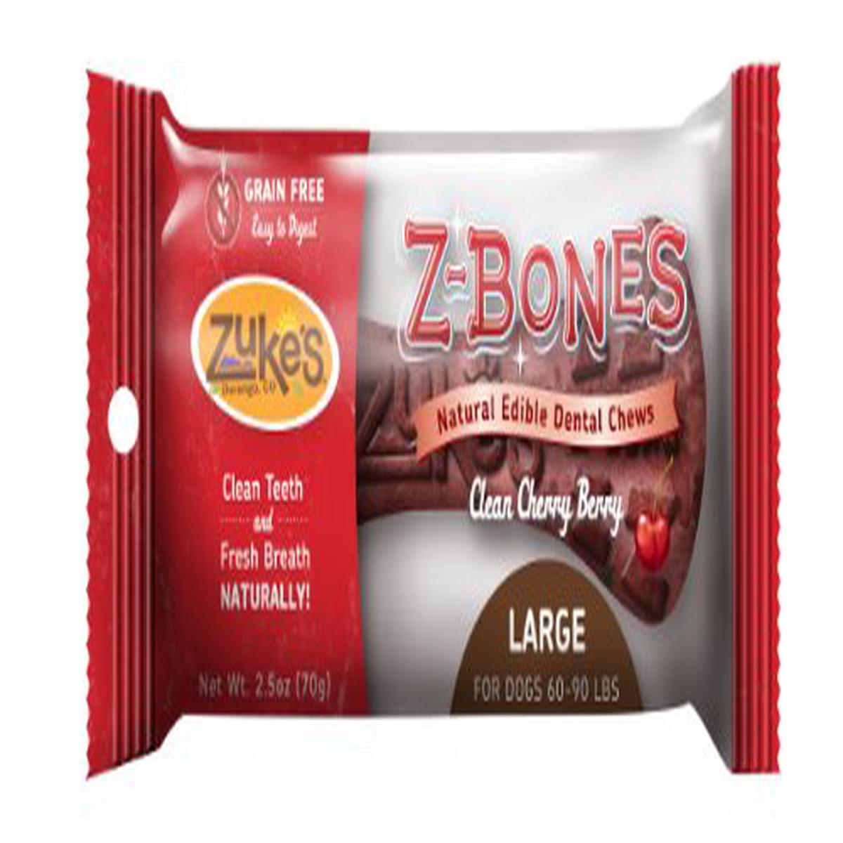 ZUKES Z-Bone Clean Cherry Berry (Large - 18ct) - Default Title