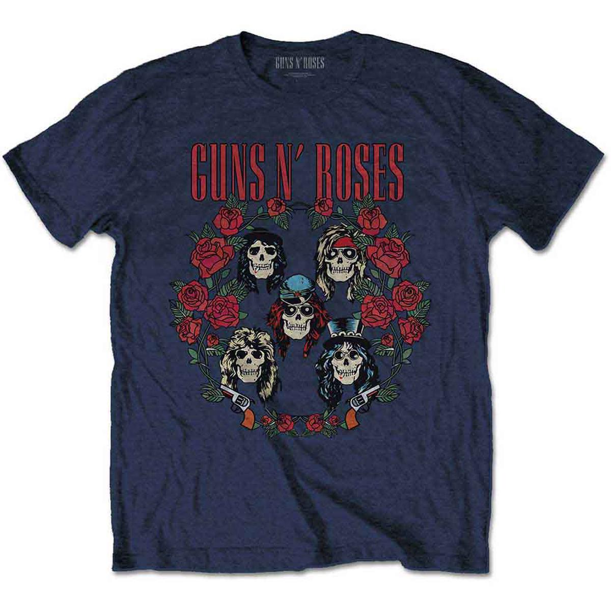 Guns N' Roses Skulls Wreath - Blue | S