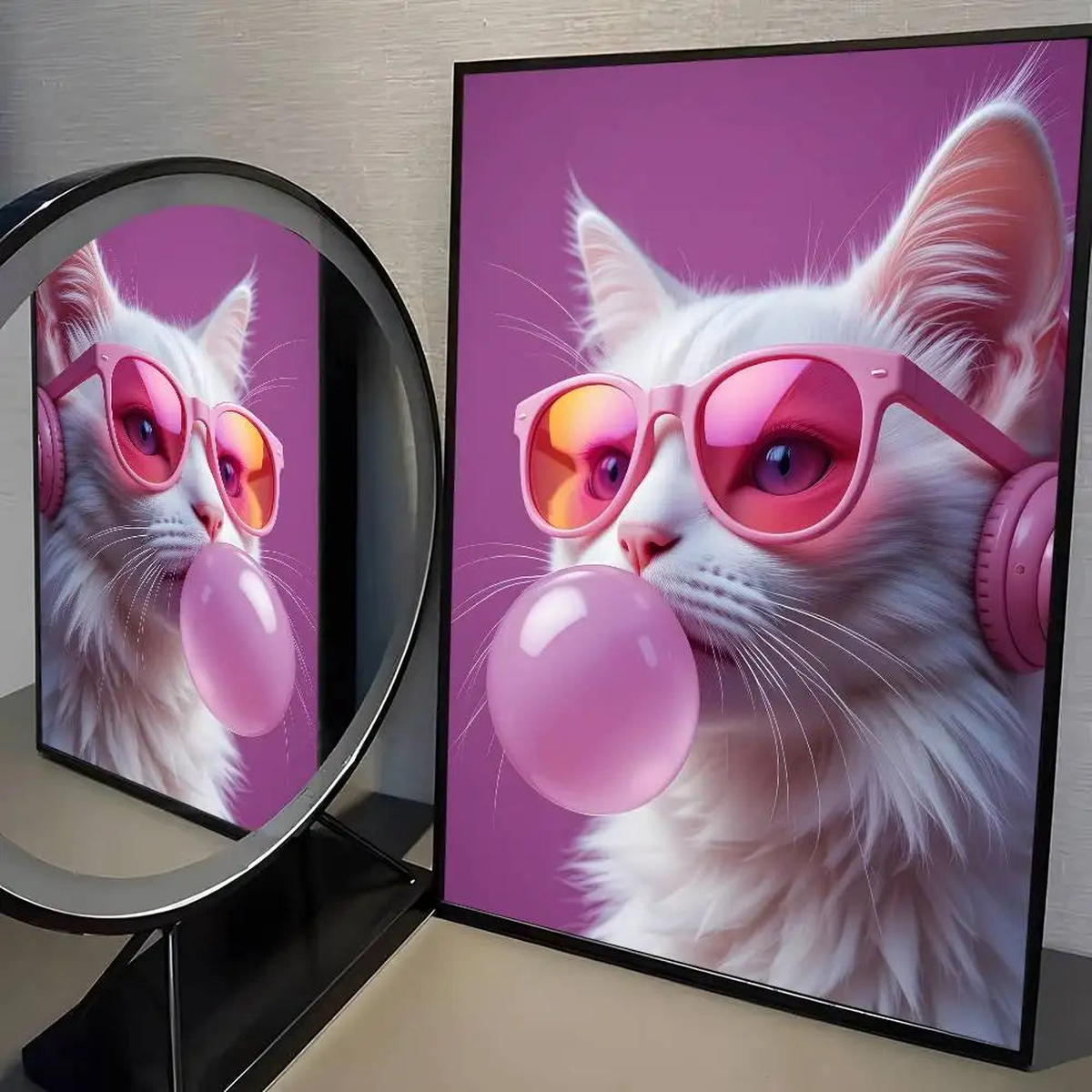 Vibrant Animal Bubble Fashion Poster HD art sticky wall waterproof home living room bedroom bar aesthetic decoration - z3 | 15X20cmNoframe