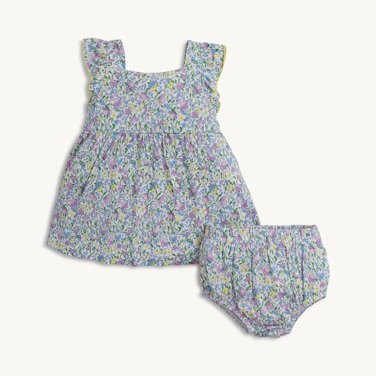 Lavinia Modal Ruffle Dress with Bloomers - 9-12 months
