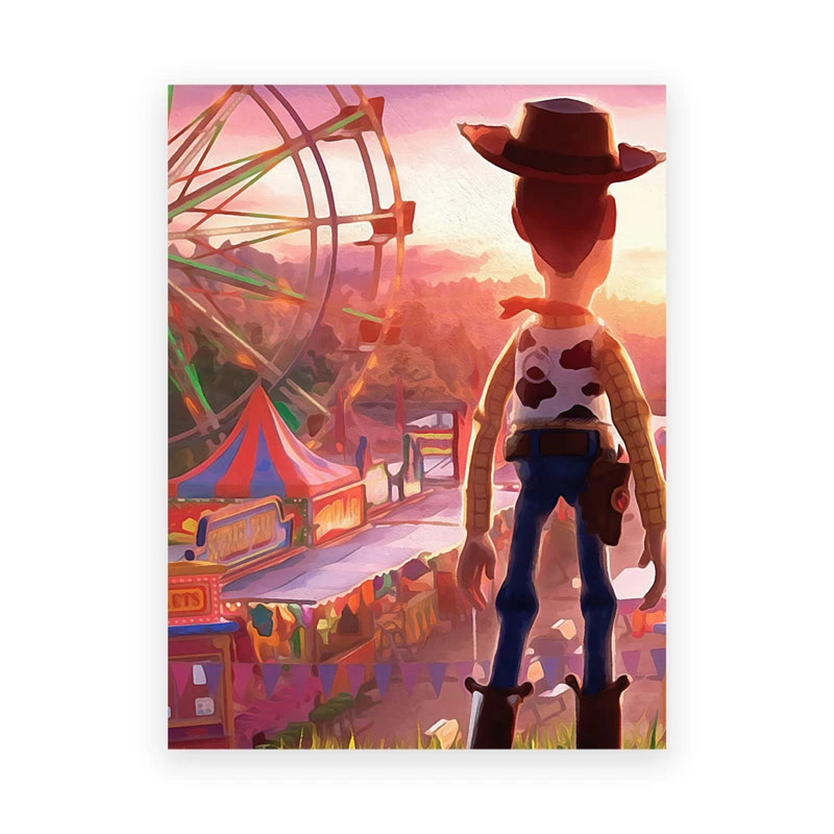 Toy Story Art Prints Buzz Lightyear Poster To Infinity & Beyond Quote Canvas Painting Boys Room Wall Pictures Playroom Decor - PB30155 | 20x25 cm No Frame