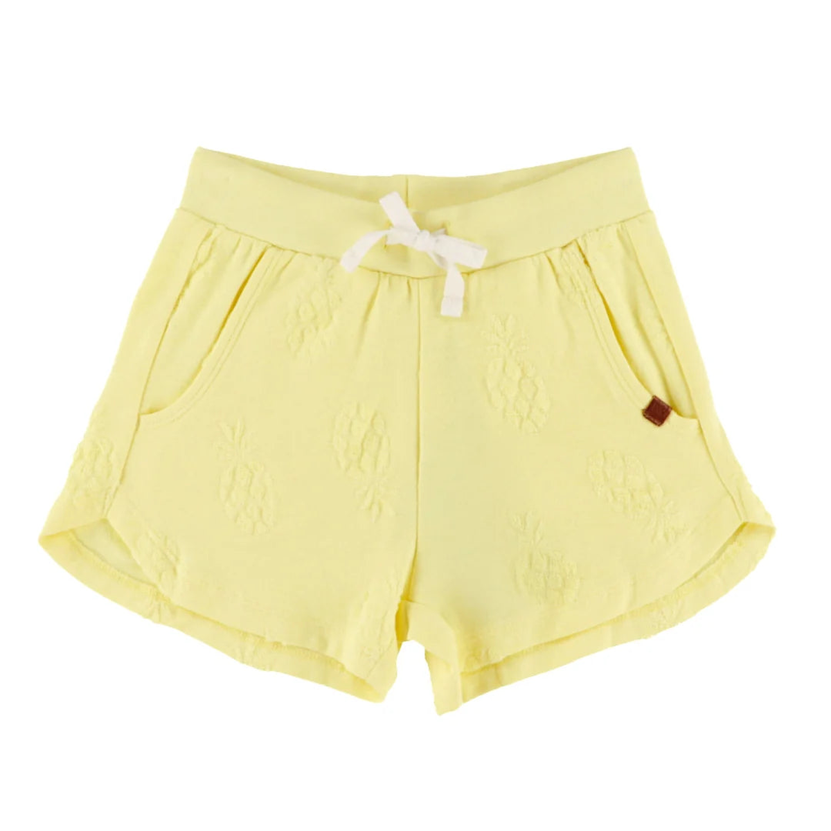 Yellow Embossed Shorts - 6