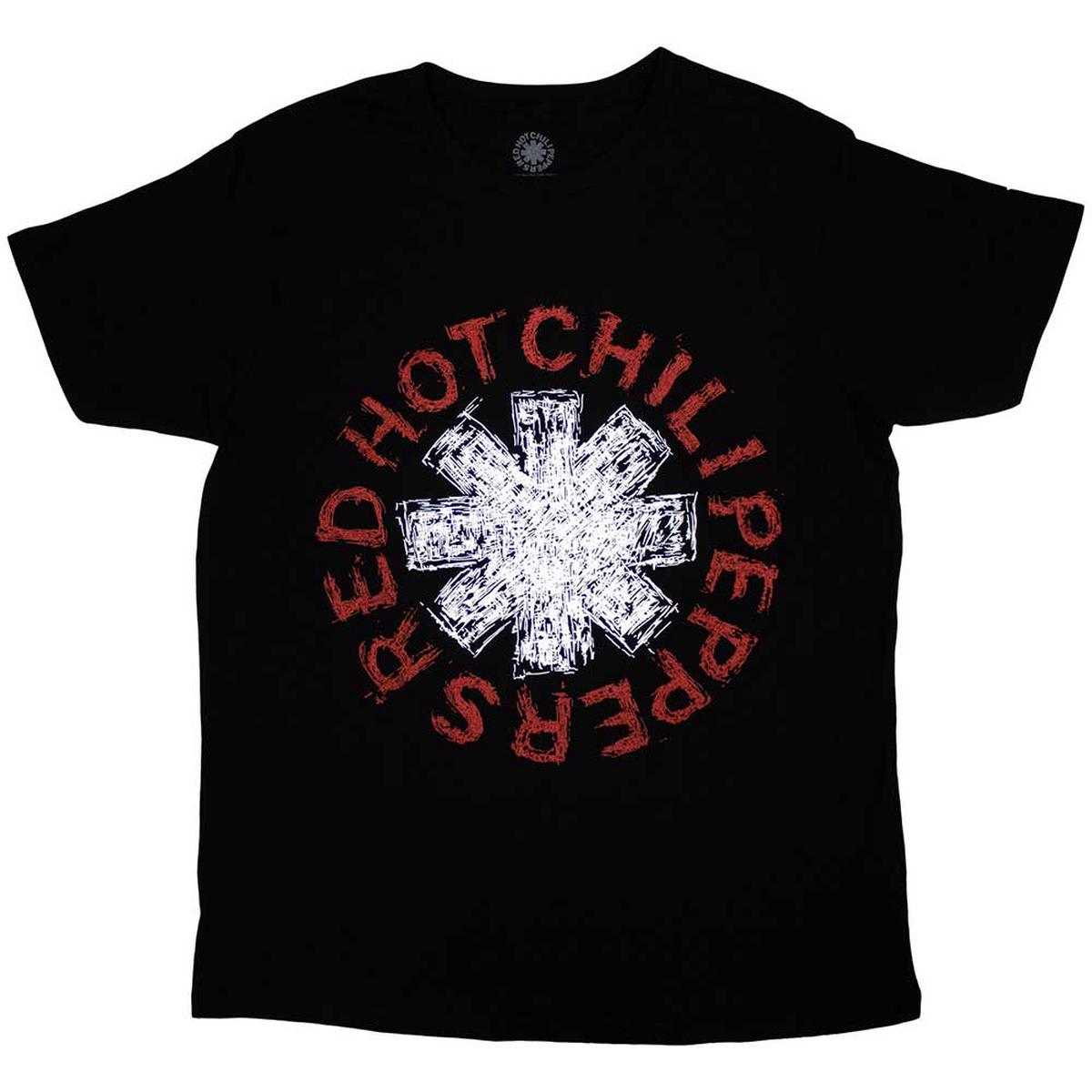RED HOT CHILI PEPPERS Scribble Asterisk - Black | 2XL