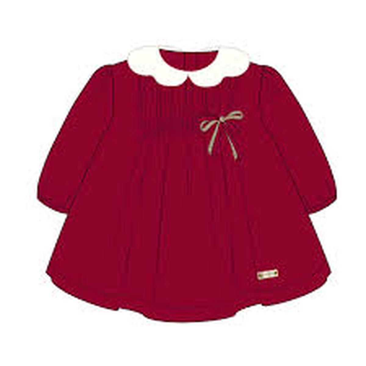 Red Velvet Dress w/Collar - 1/2 month
