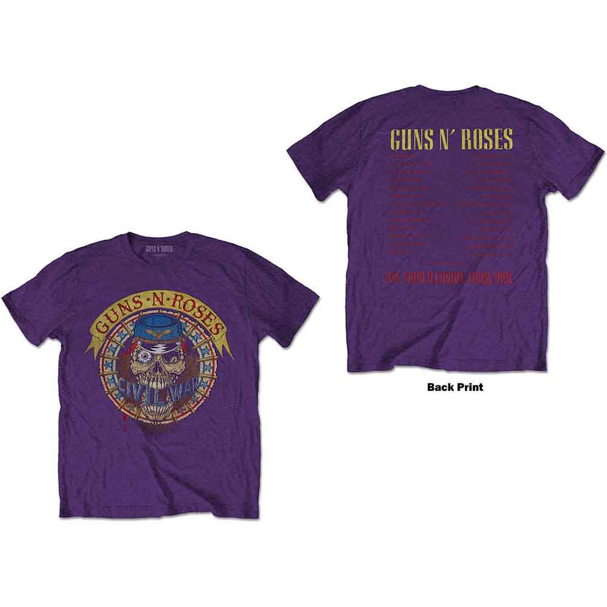 Guns N' Roses Skull Circle - Purple | XL