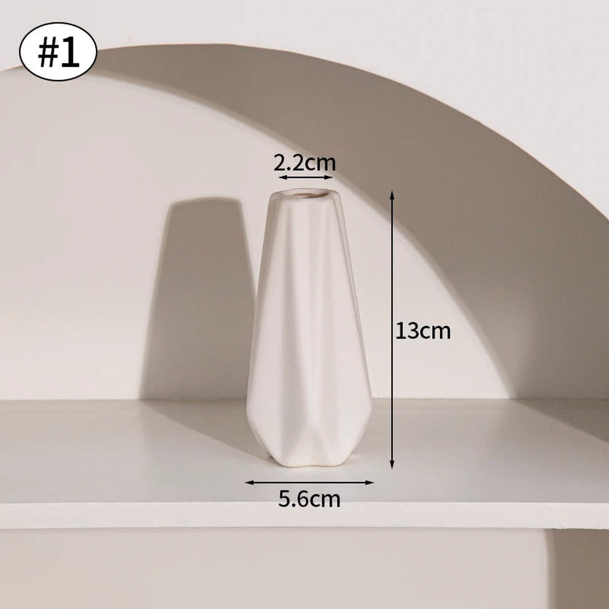 White Ceramic Vases Nordic Decorative Vasen Ornaments Home Living Room Decor Flower Arrangements Sketching Props Desktop Decor - D1-0336