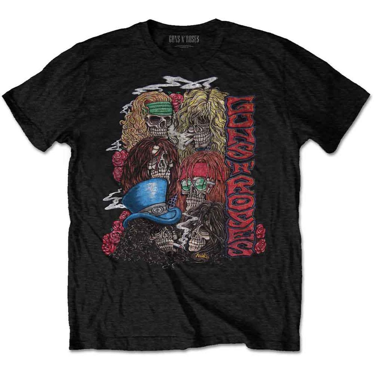 Guns N' Roses Stacked Skulls - Black | 2XL