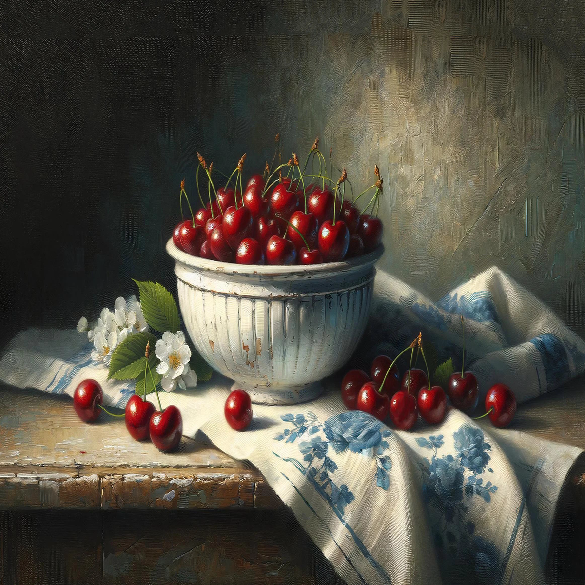 Vintage Oil Painting Art Bread Fruit Kitchen Still Life Posters Prints Canvas Painting Wall Art Picture Living Room Home Decor - 30X40cm Unframed | 2
