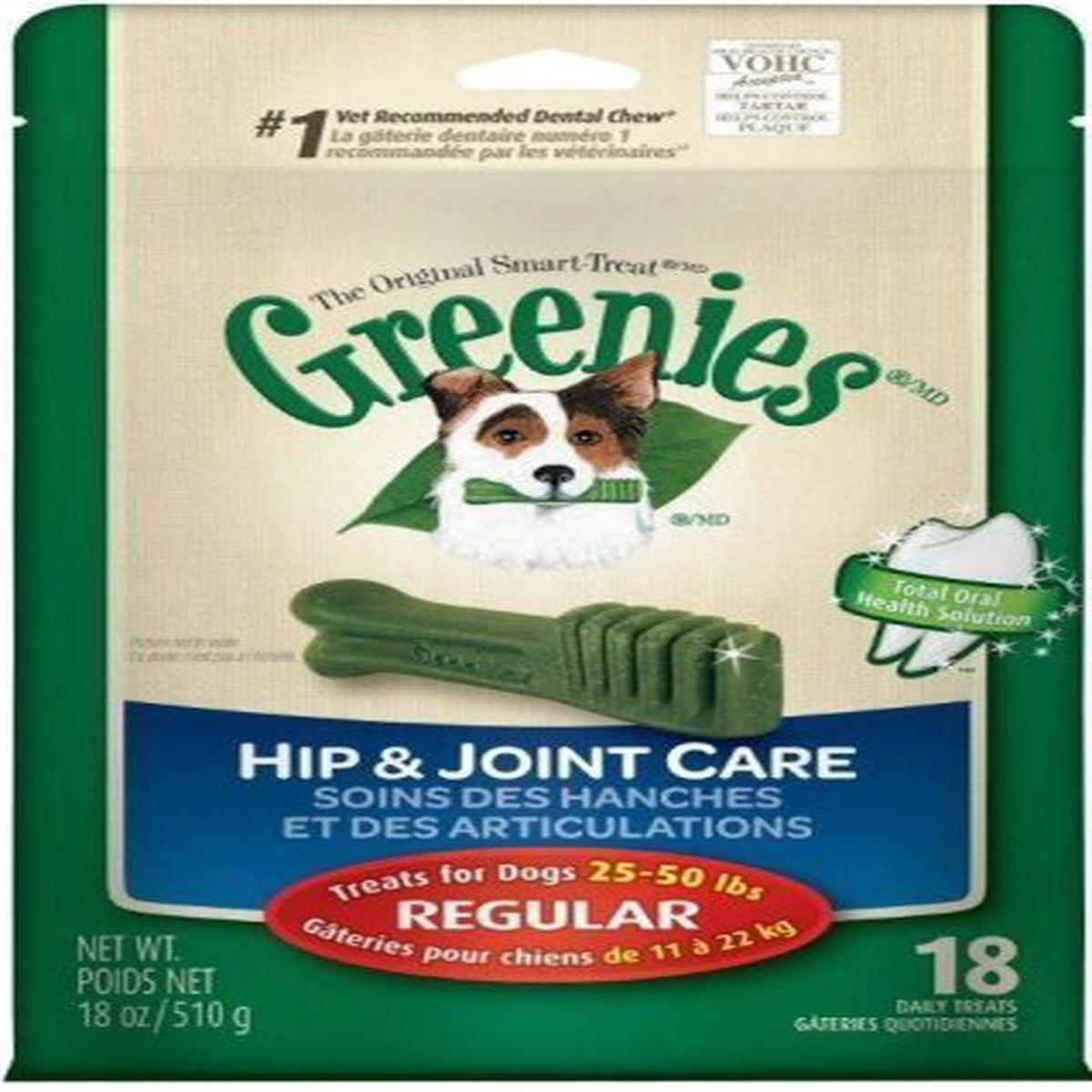 Greenies 18-Ounce Hip and Joint Care Dental Chew, Regular by Greenies [Pet Supplies] - Default Title