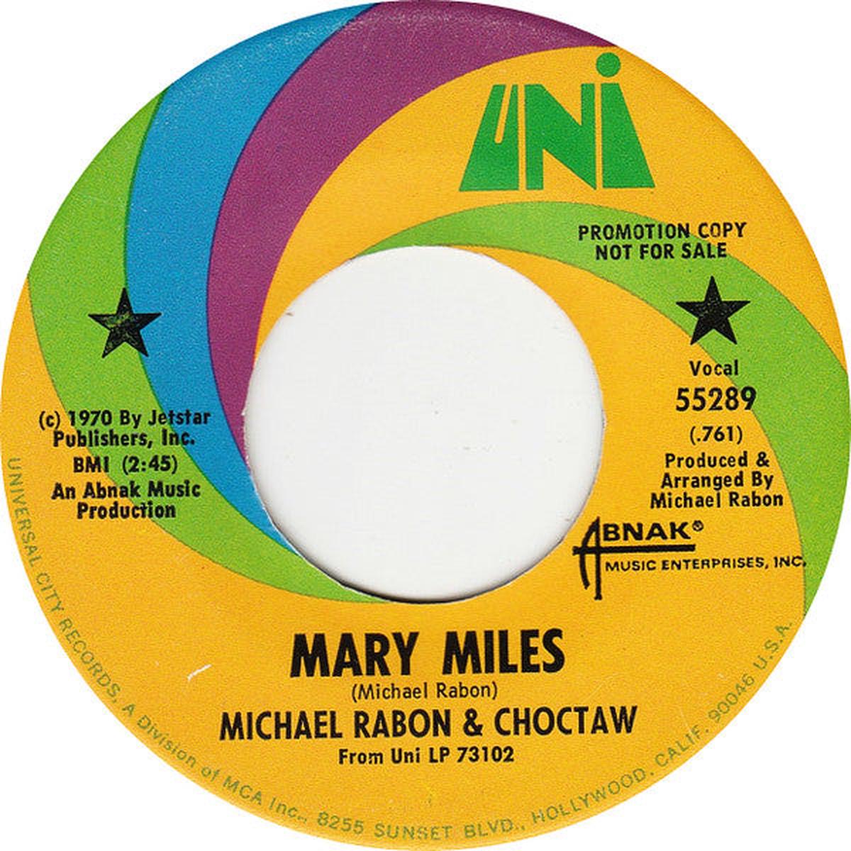 Michael Rabon* & Choctaw - Mary Miles / California, Hollywood (7", Promo) (NM or M-)
