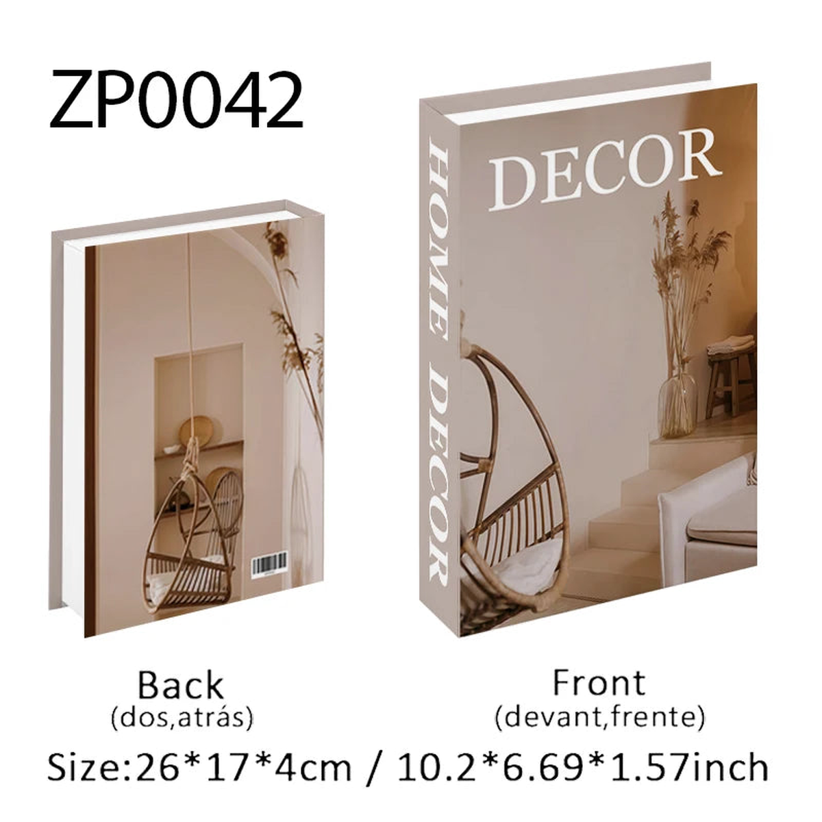 Open Fake Book Storage Box Luxury Decorative Books Ornament Coffee Table Books Shelf Home Interior decoration Bedroom Gift Decor - ZP0042 | OPEN | China Mainland