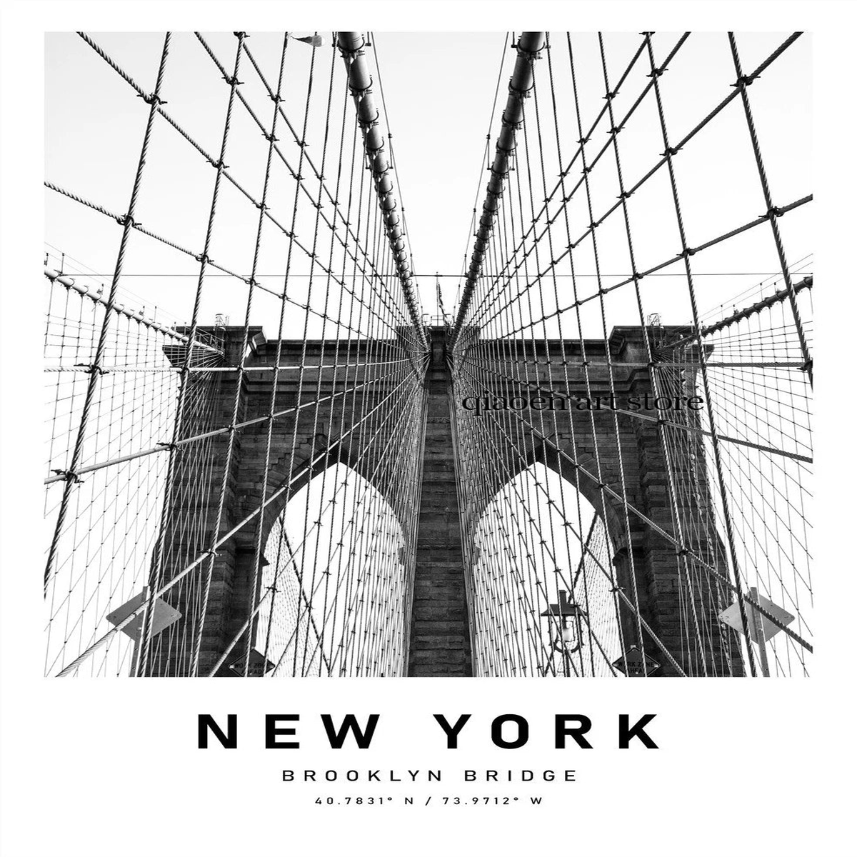 Paris New York Chicago Rome Architecture Travel Poster Black and White Canvas Printing Wall Art Picture for Room Home Decor - 30X45cm Unframed | 2