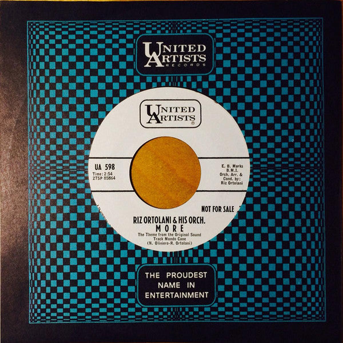 Riz Ortolani E La Sua Orchestra - MORE The Theme From the Original Sound Track"Mondo Cane" (7", Single, Promo) (VG+)