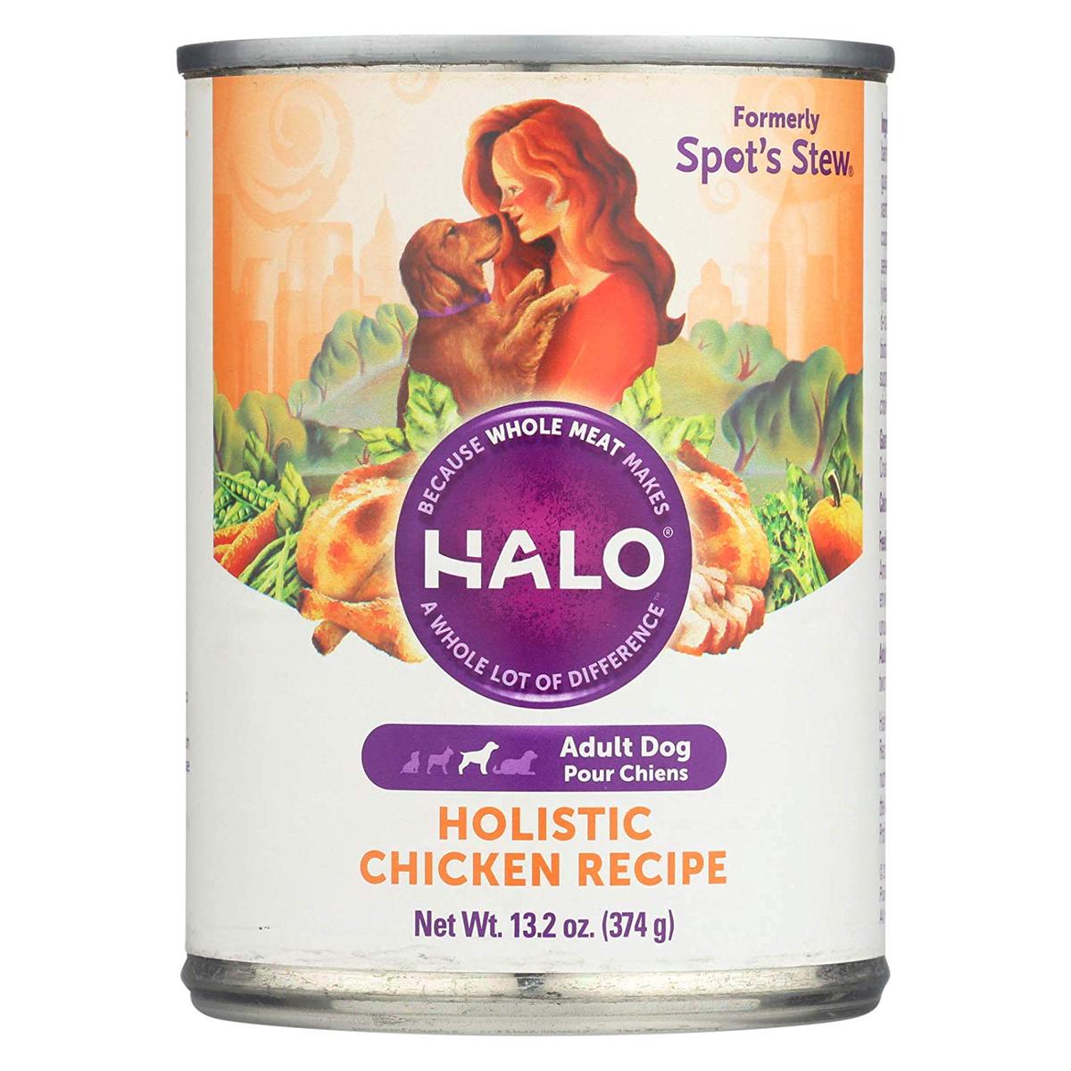 Halo Purely for Pets - Spot's Stew For Dogs 13.2 oz. Wholesome Chicken Recipe - 12 Can(s)