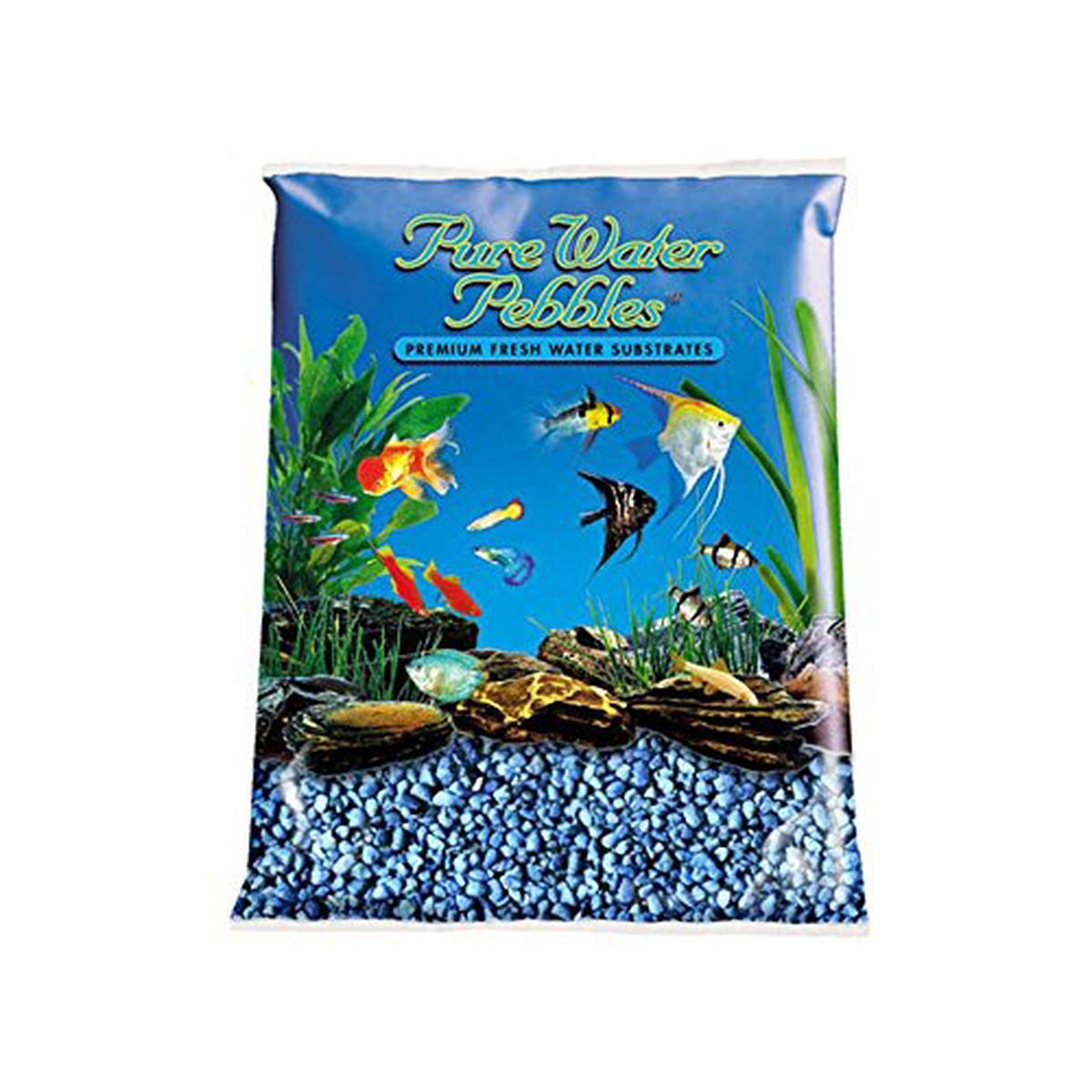 Worldwide Imports Pure Water Pebbles Coated Aquarium Gravel - Neon Blue | 5Lbs