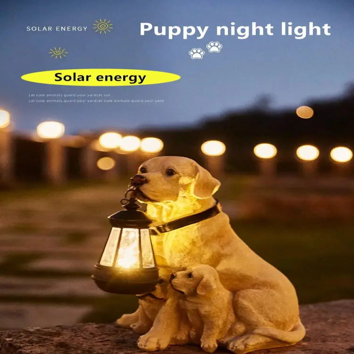 1 pc Patio decoration, outdoor, entrance decoration. Garden, villa solar simulation puppy decoration - Labrador