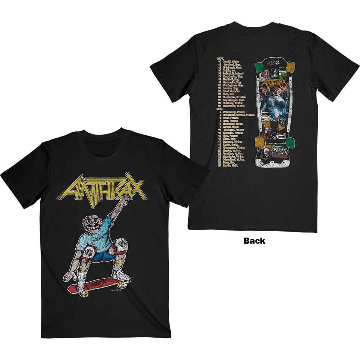 Anthrax Spreading Skater Notman Vintage - Black | S