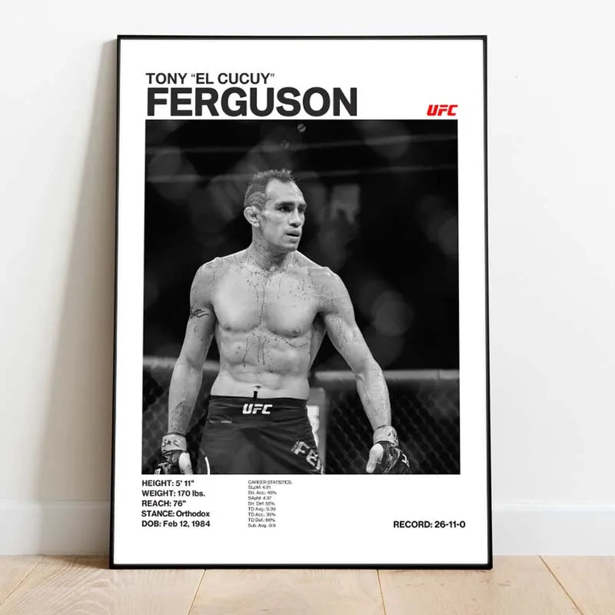 Black and White Boxing Legends ILIA TOPURIA Canvas Poster Boxing Fighting Canvas Print Painting Wall Decor for Gym Home Decor - 4 | 50x70cm No Frame