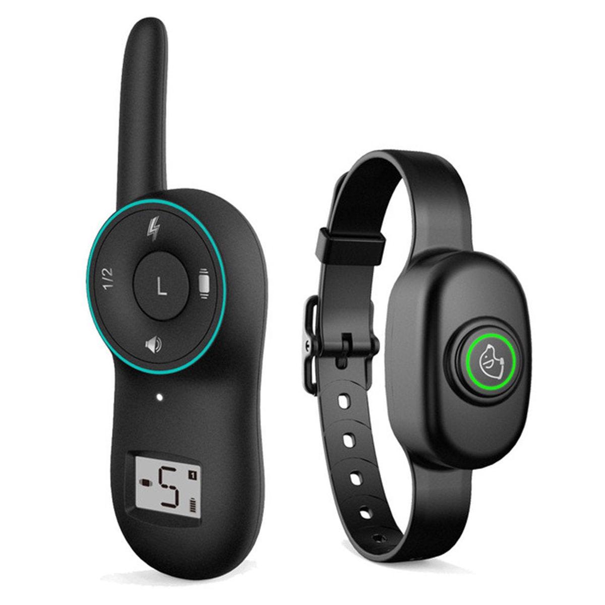 Dog Training Collar IP67 Waterproof Rechargeable Dog Electric Shock Vibration Training Collar Remote