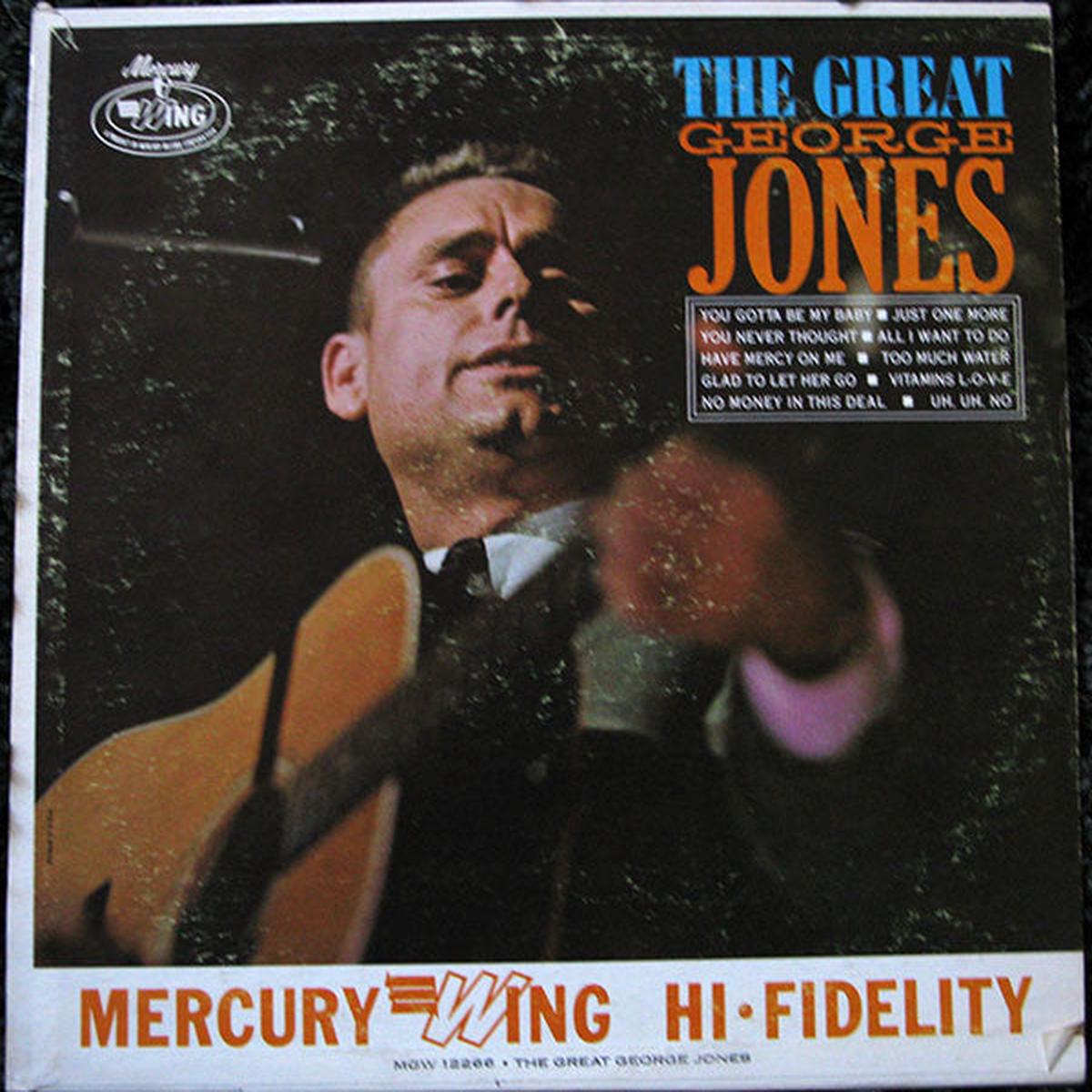 George Jones - The Great George Jones (LP, Comp, Mono, Blu) (NM or M-)