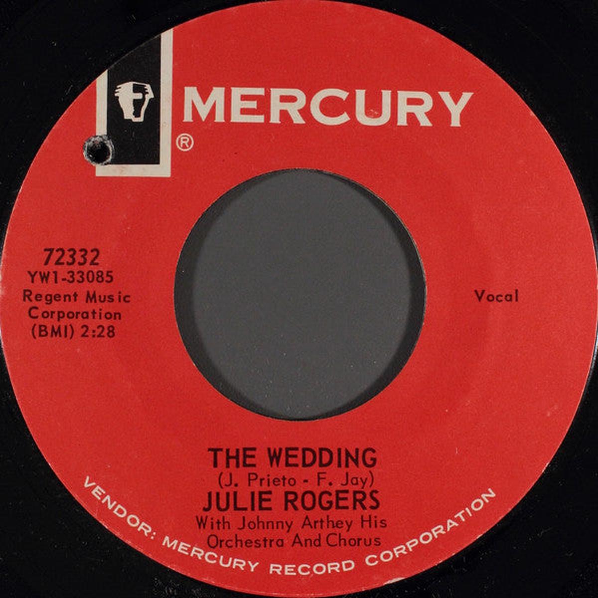 Julie Rogers - The Wedding / Without Your Love (7") (VG)