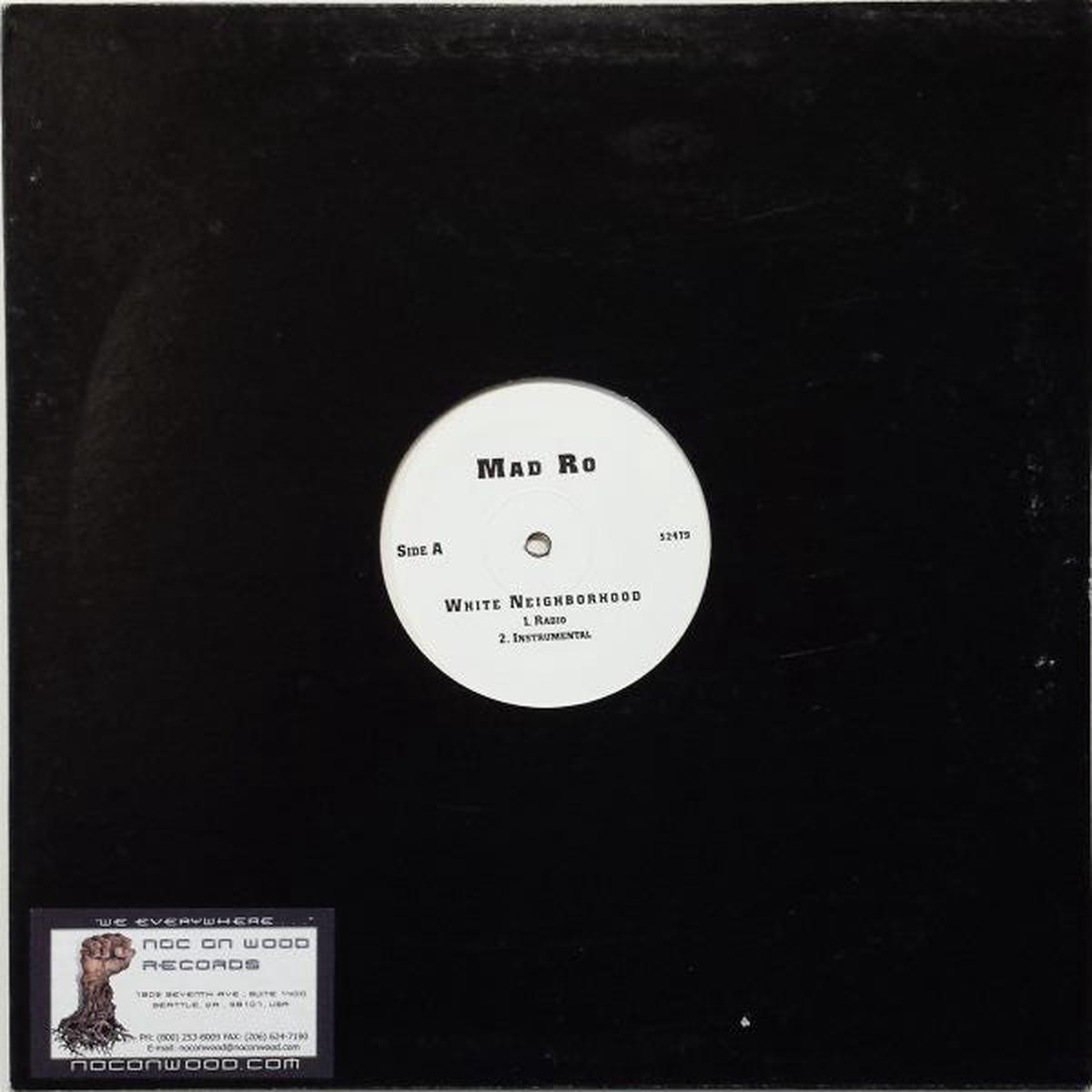 Mad Ro - White Neighborhood (12", W/Lbl) (NM or M-)