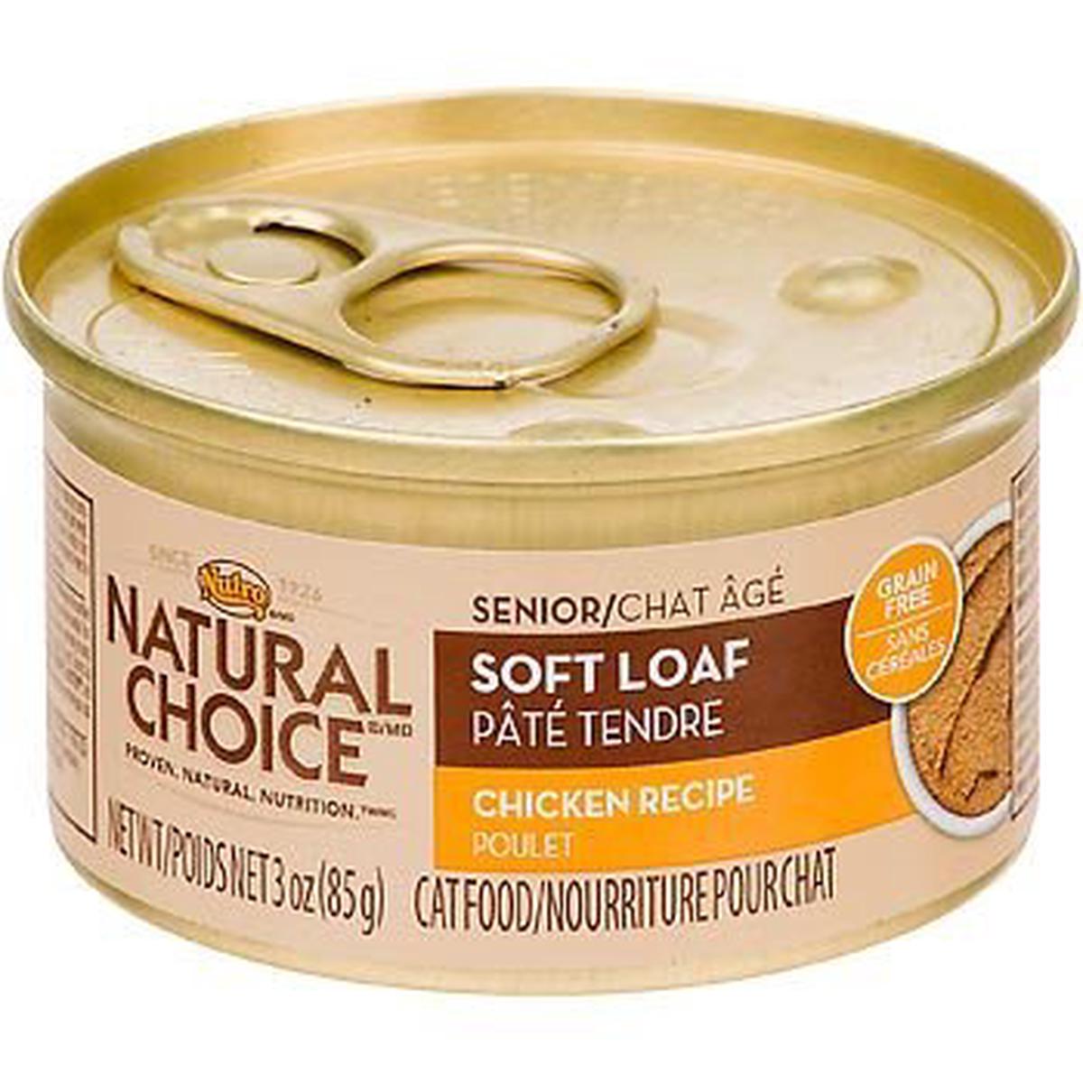 Nutro Natural Choice 10104242 Senior Soft Loaf Chicken Recipe Cat Food 24/3OZ - Default Title