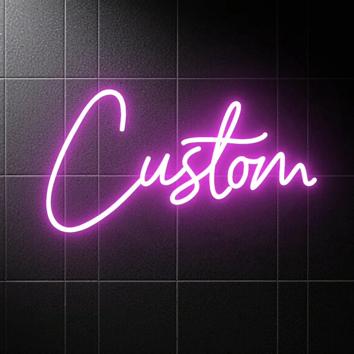 Custom LED Neon Sign USB Dimmable Personalized Name | Perfect Decorative Wall Lighting for Bedroom Home Party Wedding Gifts - Hot Pink | 25cm 4 letter