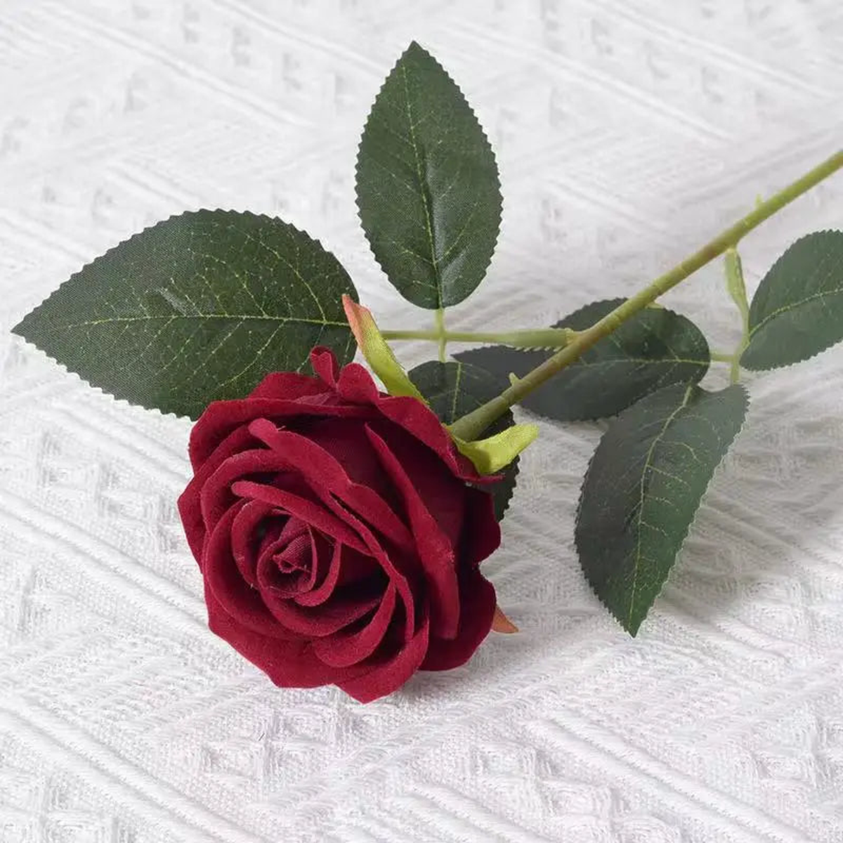 1/5/10/20pcs Roses Artificial Flowers Rose Flower Branch Artificial Red Roses Realistic Fake Rose for Wedding Home Decor - flannel R10 | 20PCS