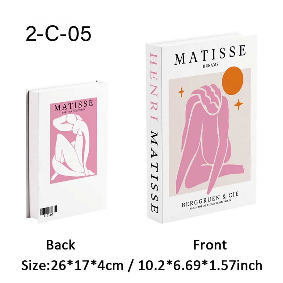 Abstract Matisse Boho Fake Book Storage Box Bauhaus Decorative Books Coffee Table Bedroom Simulation book Interior Decoration - 2C05 | OPEN | China Mainland