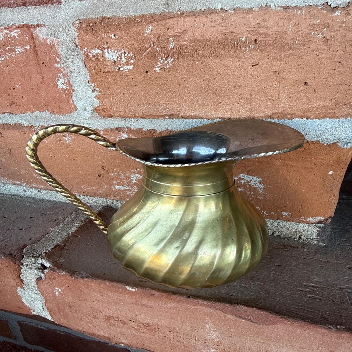 Antique Brass pitcher w/ handle