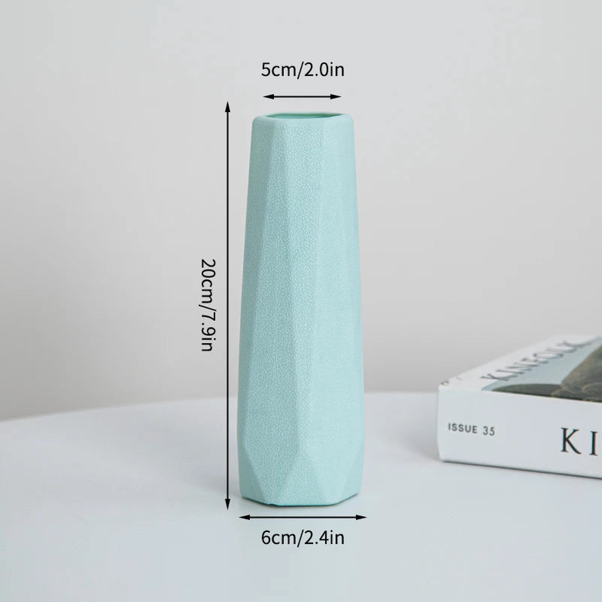 Nordic Flower Vase Imitation Ceramic Flower Pot Plastic Modern Plants Pot Flower Arrangement Decorative Flowerpot Wedding Table - S11