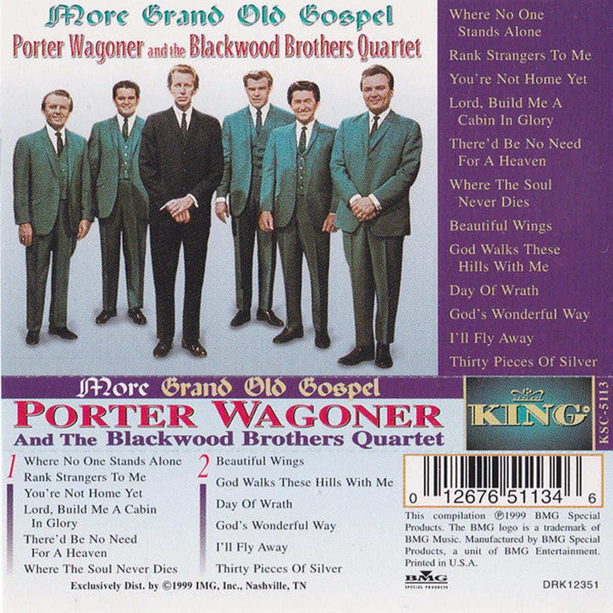 Porter Wagoner And The Blackwood Brothers Quartet - More Grand Old Gospel (Cass, Comp) (VG)