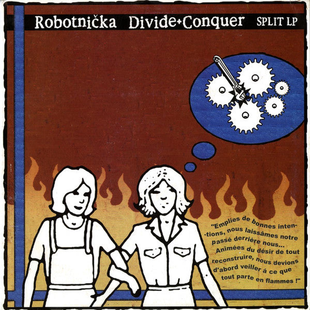 Robotnika* / Divide + Conquer* - Split Lp (LP) (NM or M-)