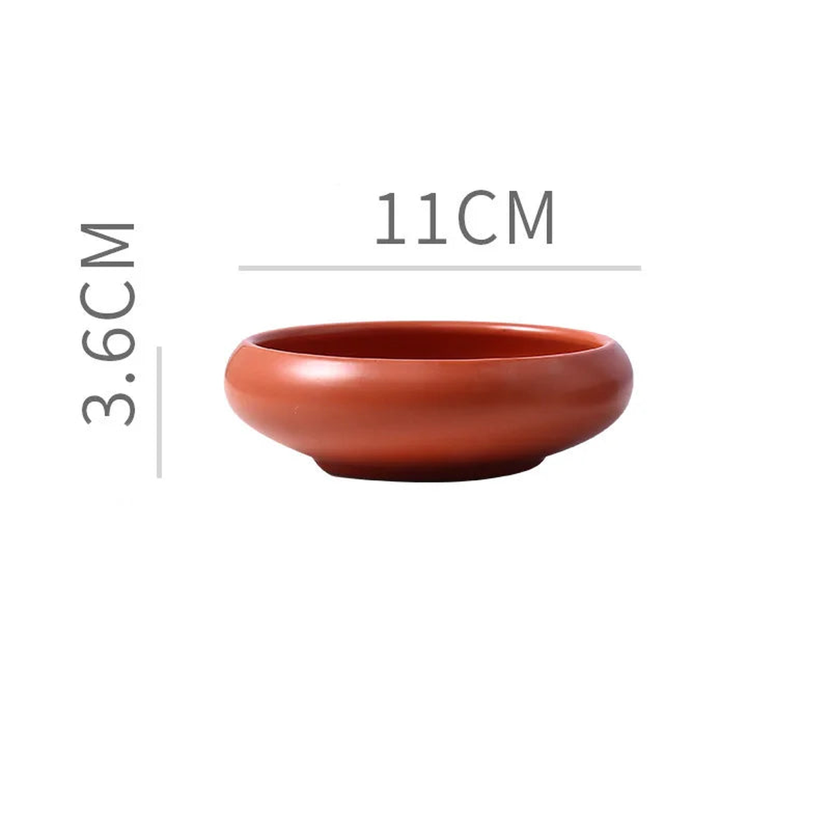 Solid Color Ceramic Sauce Salad Dessert Bowl Retro Fashion Luxury Gift Appetizer Dip Bowl Condiment Kitchen Bar Utensils - Red