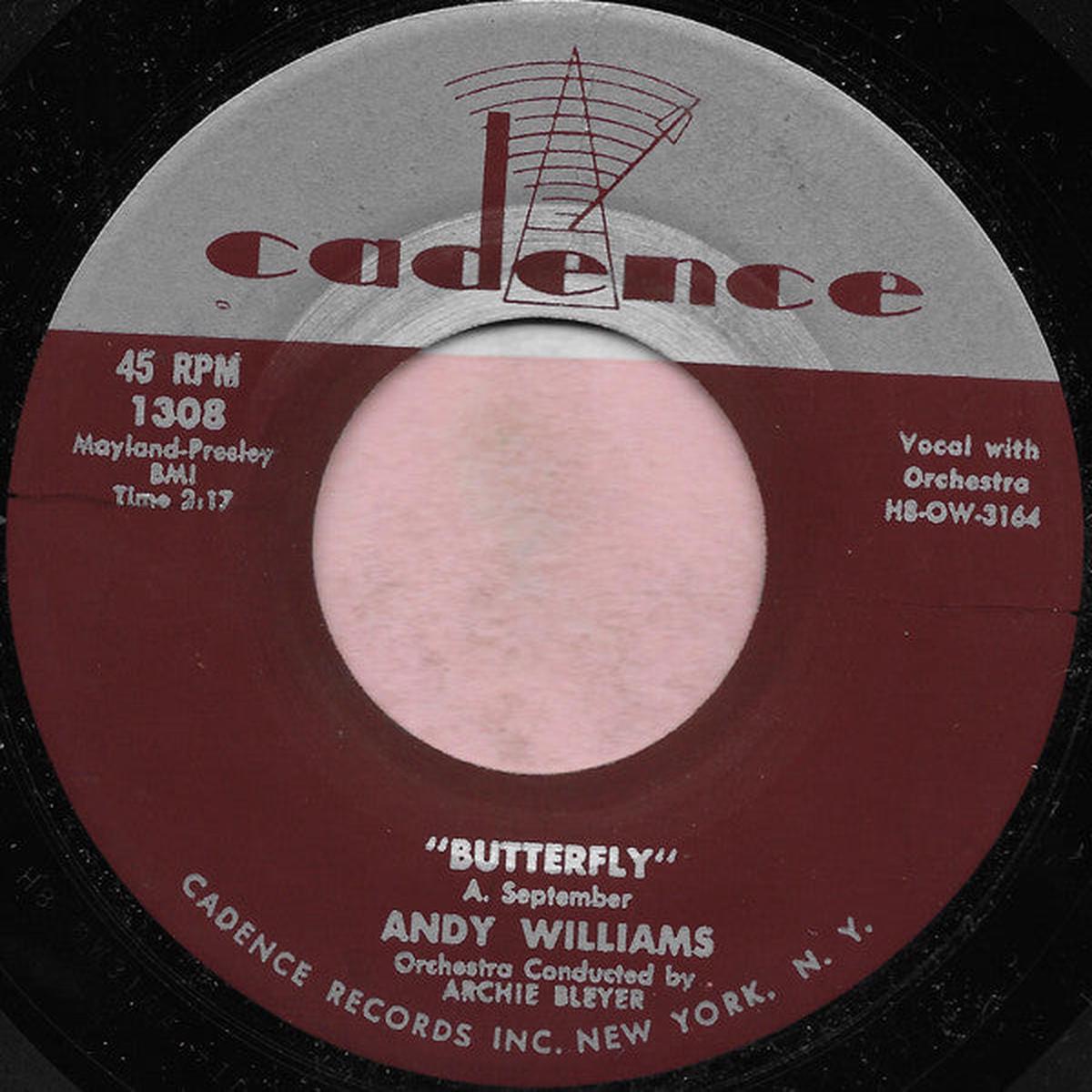 Andy Williams - Butterfly (7") (VG)