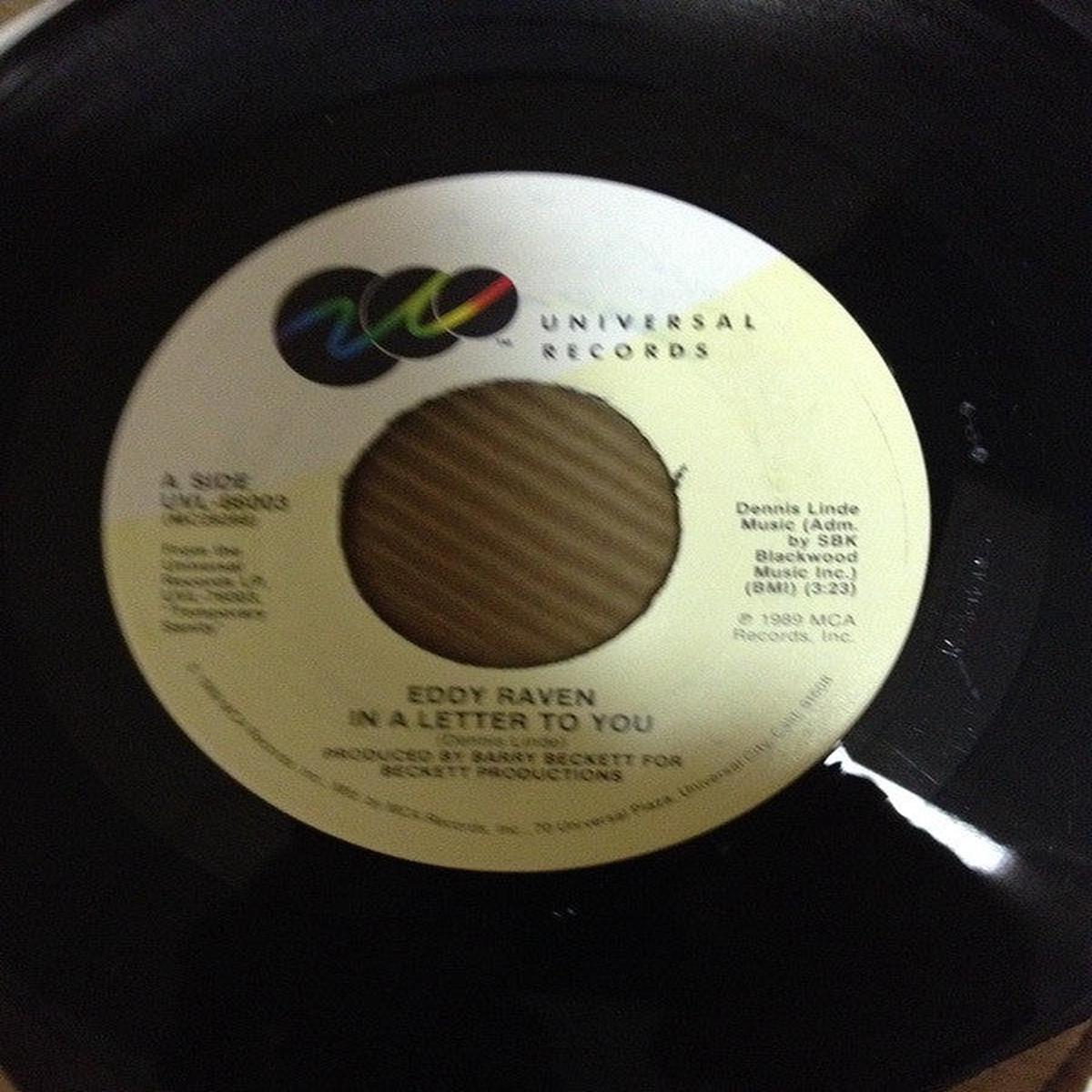 Eddy Raven - In A Letter To You (7") (NM or M-)