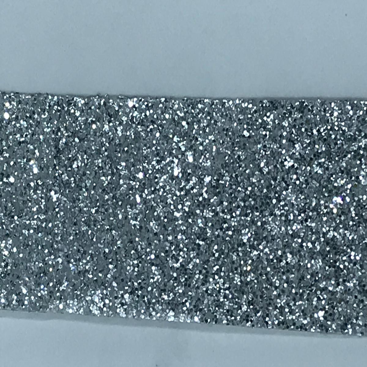 GLTTER FLAKE Tapes, Narrow Sizes, Pick Your Color and Size - Silver | one roll of 1 inch x 25 feet