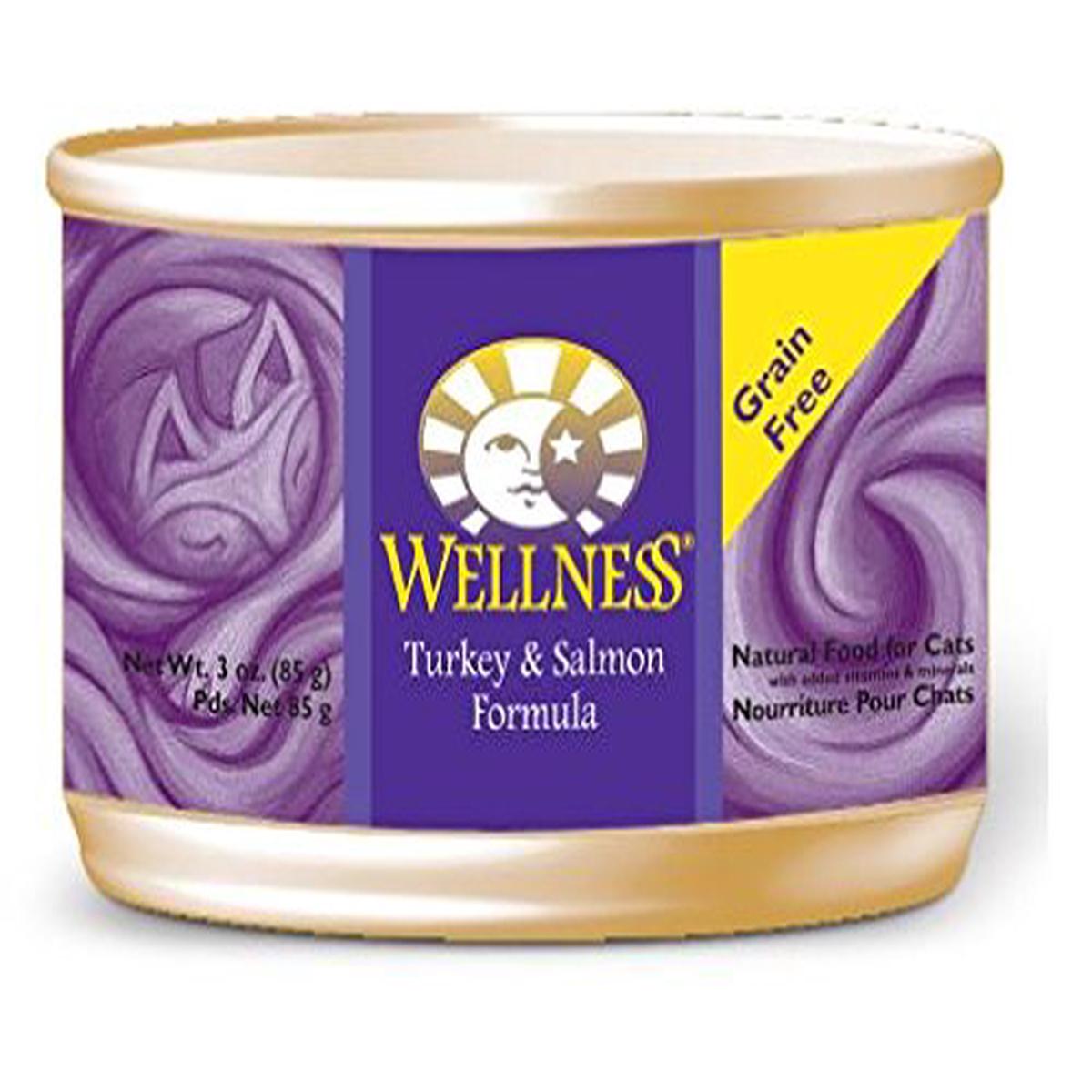 Wellness Complete Health Salmon and Turkey Canned Cat Food - 24/3 Oz