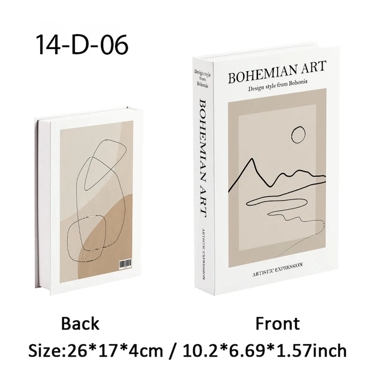 Bauhaus Luxury Fake Book Storage Box Abstract Decorative Books Matisse Boho Coffee Table Simulation Book Bedroom Home Decor - 14D06 | OPEN | China Mainland