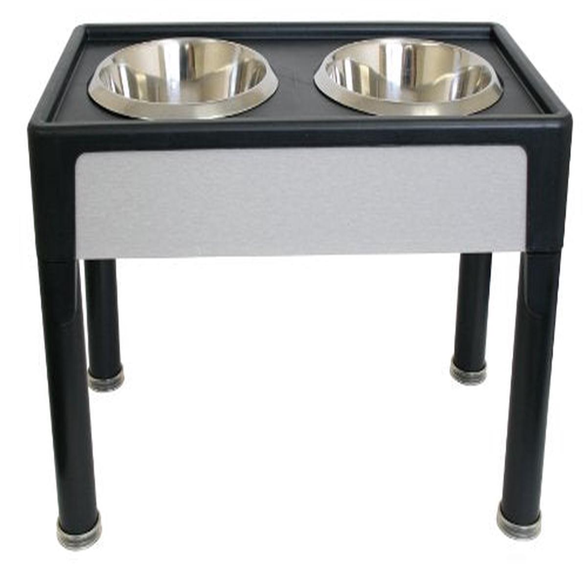Our Pets Signature Series Elevated Dog Feeder - Black | 14-Inch