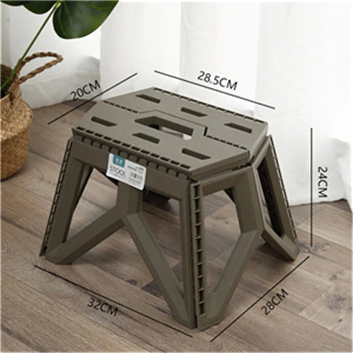 Outdoor Small Stool Portable Folding Stool High Load Bearing Durable Small Chair Fishing Stool Beach Stool Camping Stool - gray