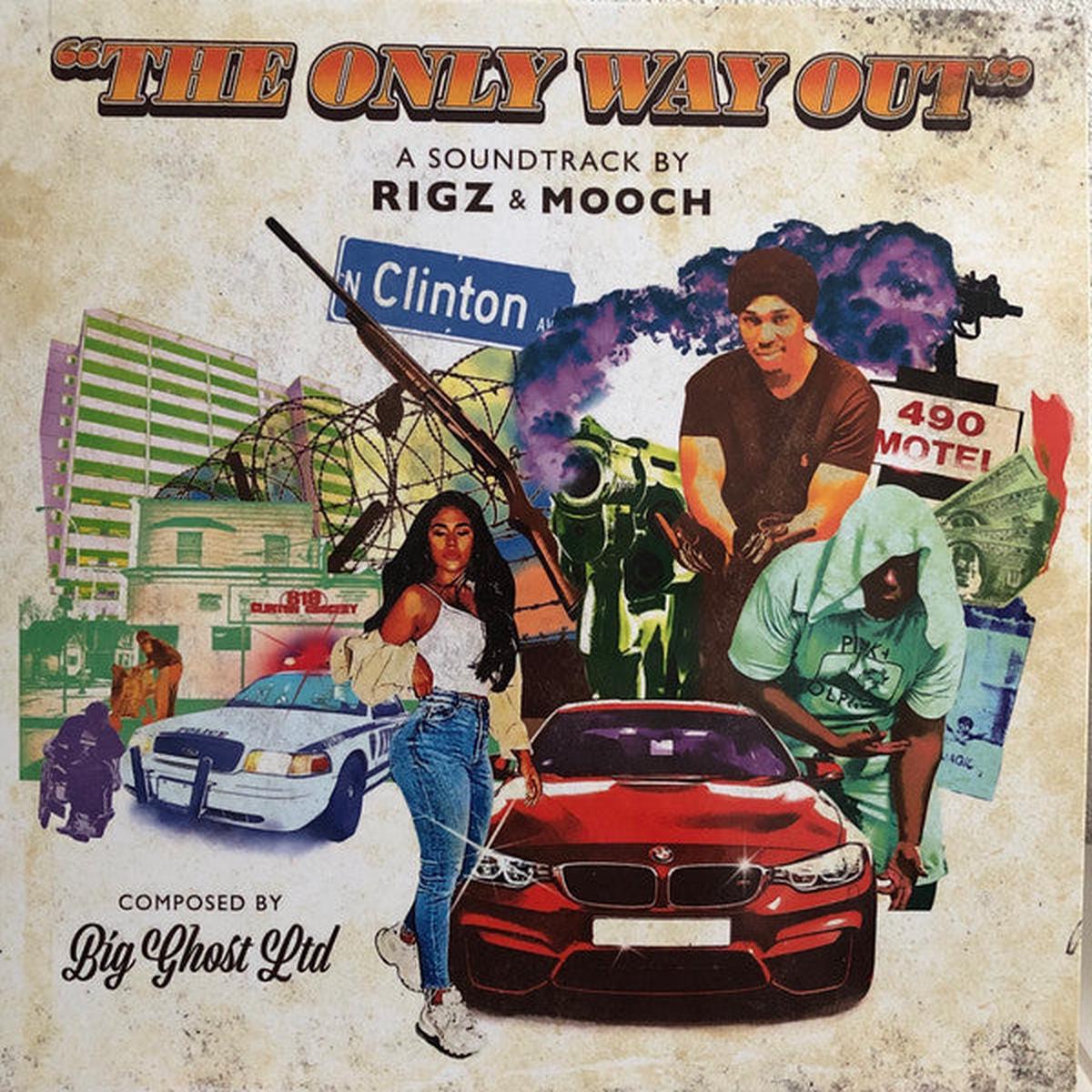 Rigz (2) & Mooch (14) - The Only Way Out (LP, Album, Ltd) (NM or M-)