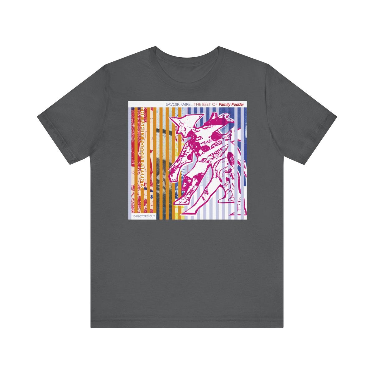 Family Fodder 'Savoir Faire' LP cover t-shirt - Asphalt | 3XL