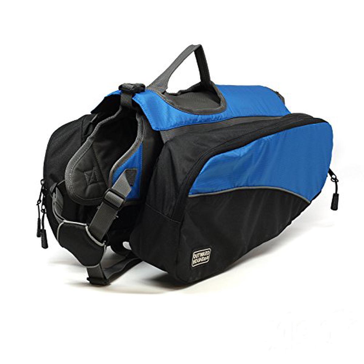 Kyjen Outward Hound Dog Backpack In Blue - Large